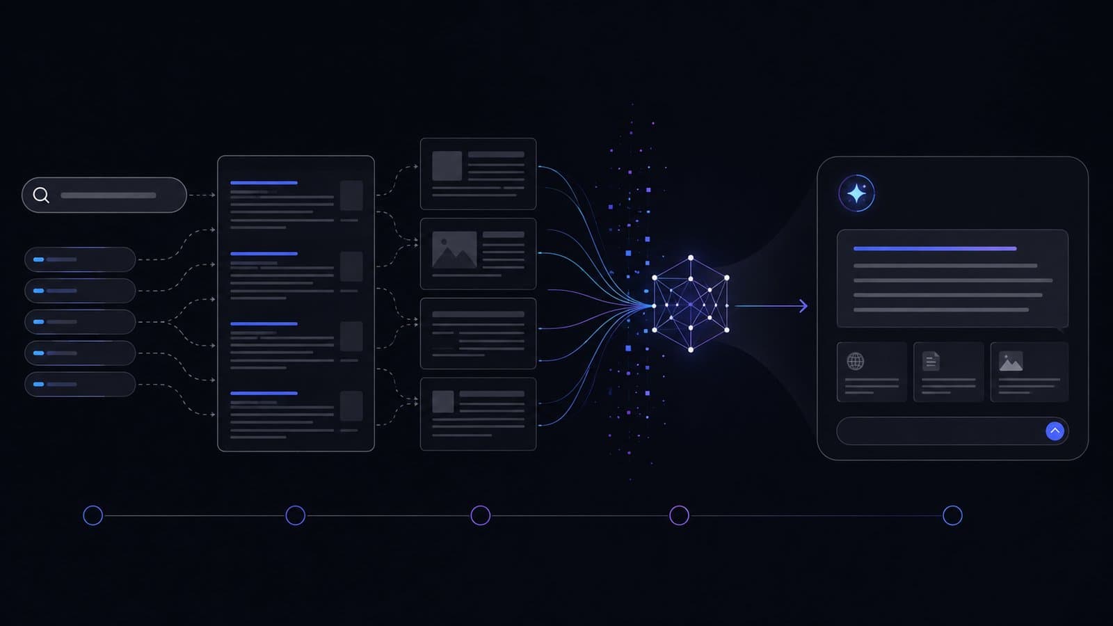 Transition from traditional search to AI-powered search